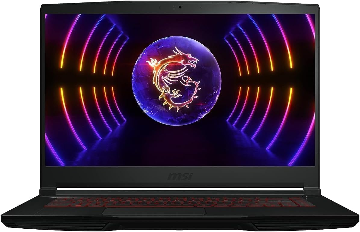 GF63 Thin 12VE 9S7-16R821-027, Gaming Laptop, Intel Core i7-12650H, 15.6 Inch, 512GB M.2 PCIe SSD, 16GB RAM, RTX 4050, GDDR6 6GB, Windows® 11, Eng/Arabic KB - Black