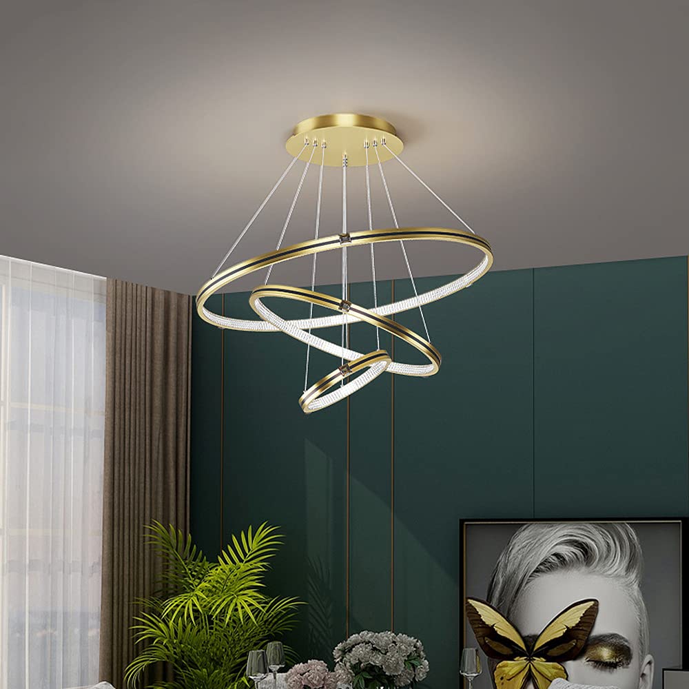 Plafonnier en Acrylique LED 38W Luminaire Suspendu Design pour Salon et Chambre