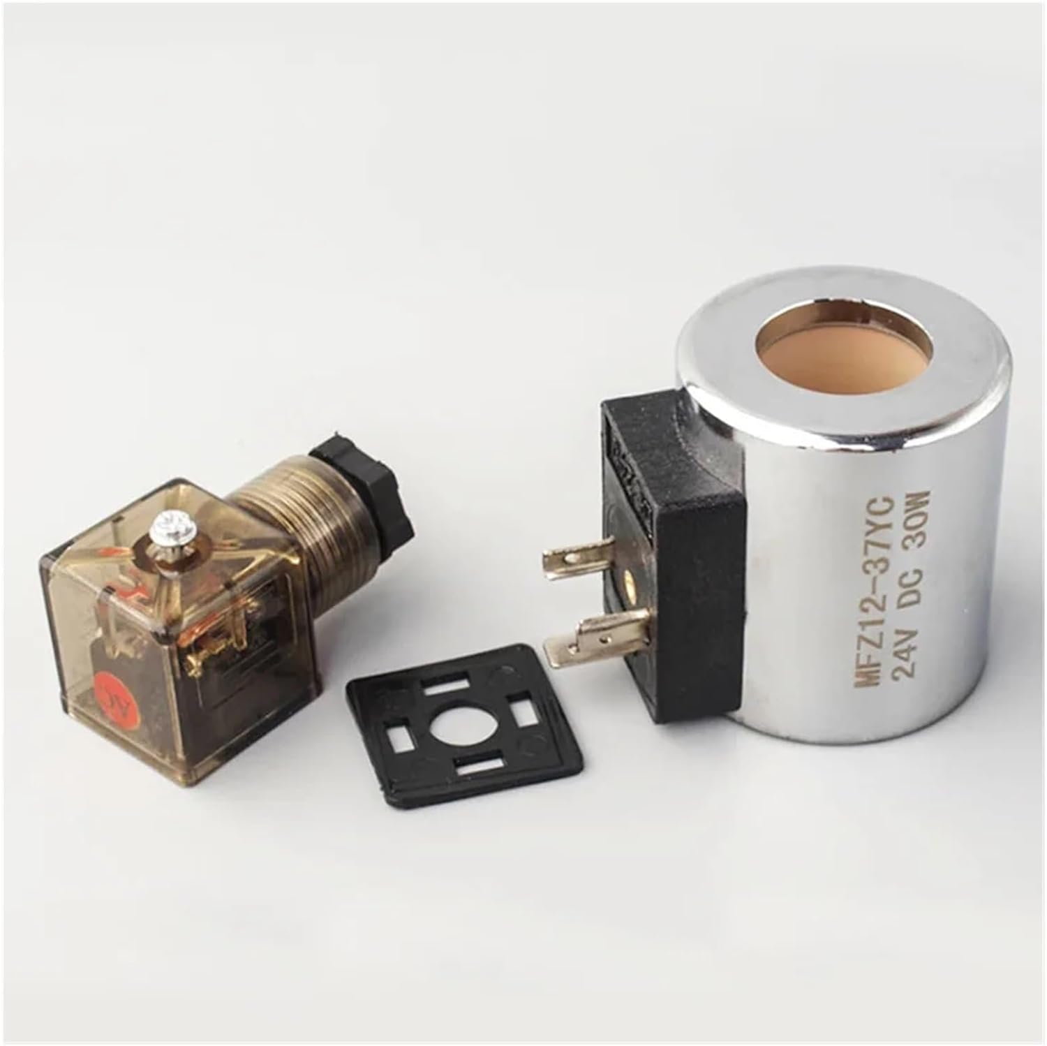 AC220V DC24V DC12V AC110V Hydraulic Solenoid Valve Coil MFZ12-37YC 1pcs(DC24V)