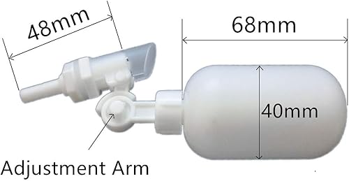 Miniatura 3 de MATTOX Válvula de flotador ajustable de plástico automática de 1/4 pulgadas para purificadores de agua de acuario, sistema de ósmosis inversa, tubo