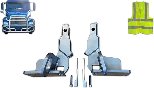 KOZAK Juego de accesorios de montaje de parachoques para ciervos y alces compatibles con Volvo VNL 1999-2003 emblema con logotipo de Volvo y chaleco