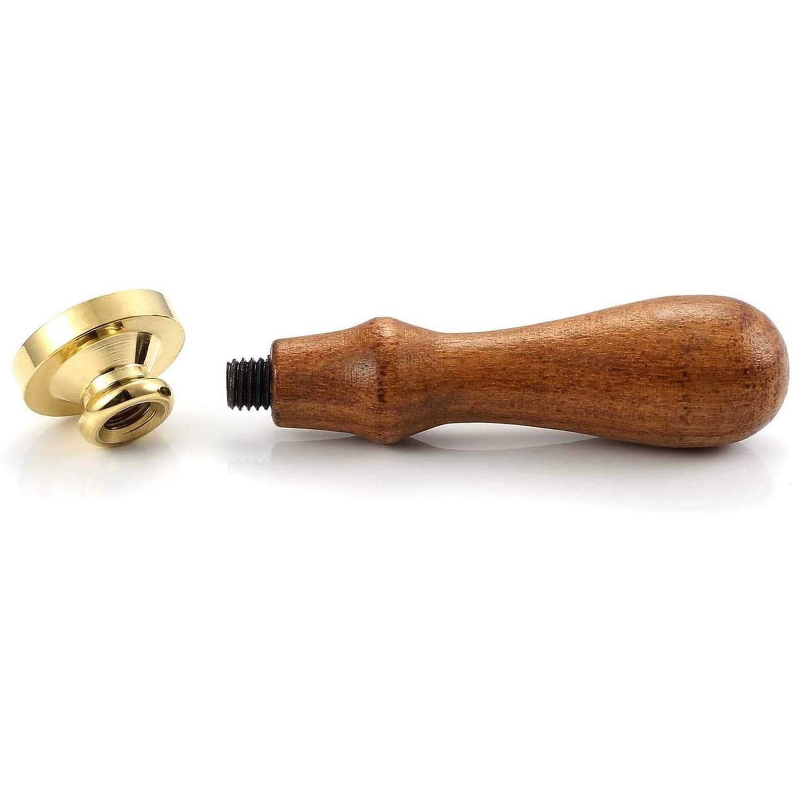 Ensemble de sceaux de cire personnalisés Lilico pour Harry Potter et la boîtecadeau de fête de Poudlard, comprend une poignée en bois vintage et 6 têtes en laiton de tampons de cire scellés amovibles