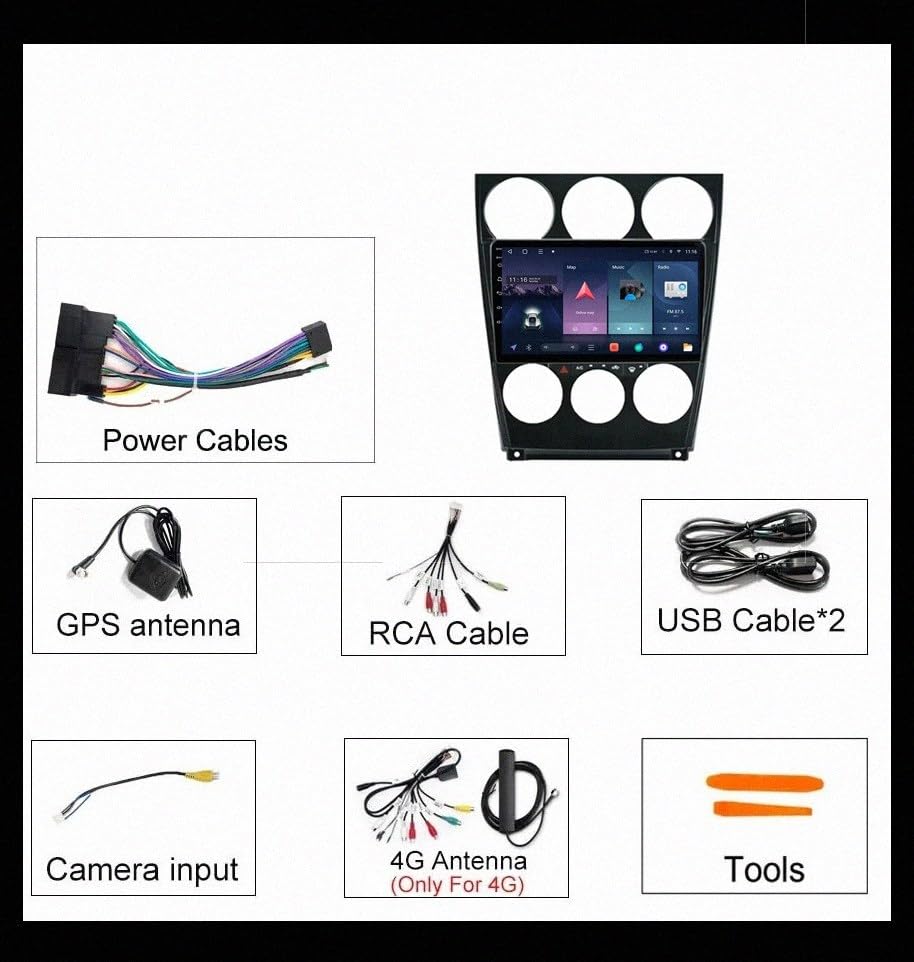 Autoradio GPS Mazda 6 2004-2015 tactile Android 4G 64G - 7