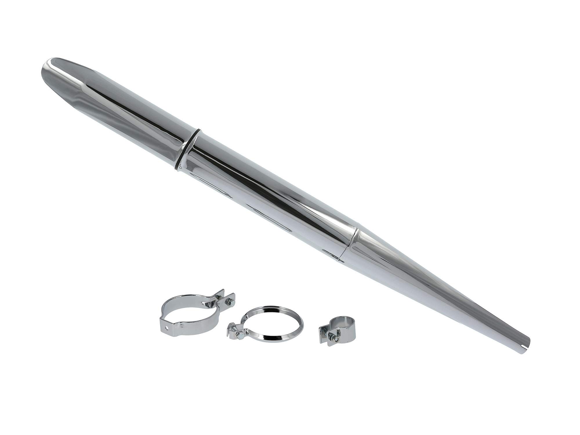 Auspuff Zigarrenform Spitztüte für Simson KR51/1 Schwalbe SR4-2 Star
