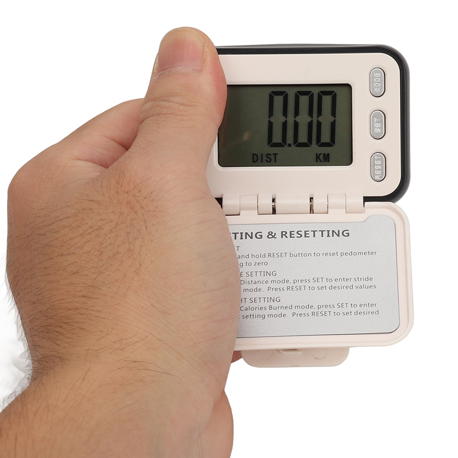 Podomètre à Clip 3D - Tracker Fitness Sans App Ni Téléphone, Compteur Pas Et Calories