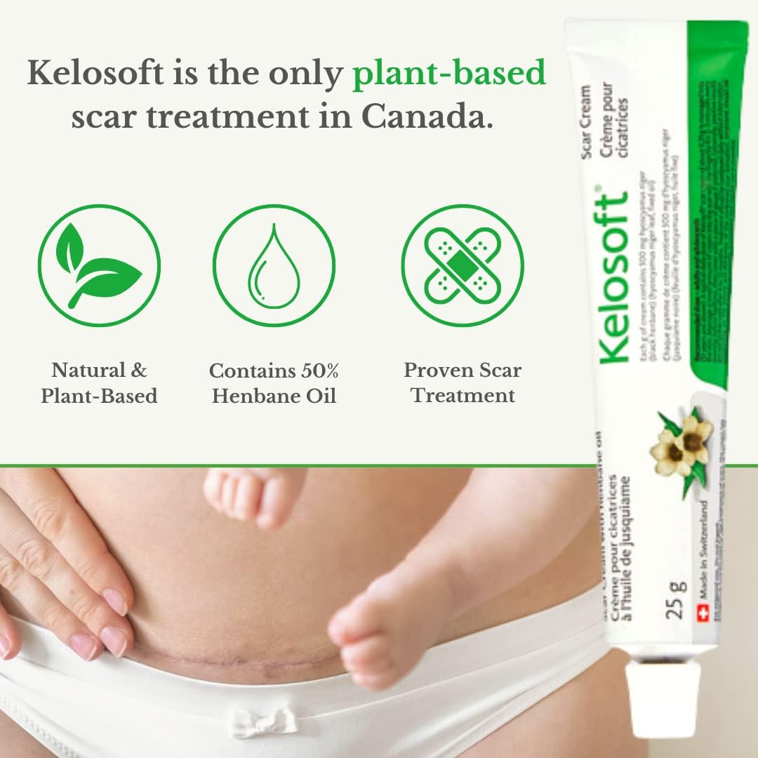 Kelosoft Natural Scar Remover, Keloid Scar Removal Cream, Plant Based Herbal Scar Treatment