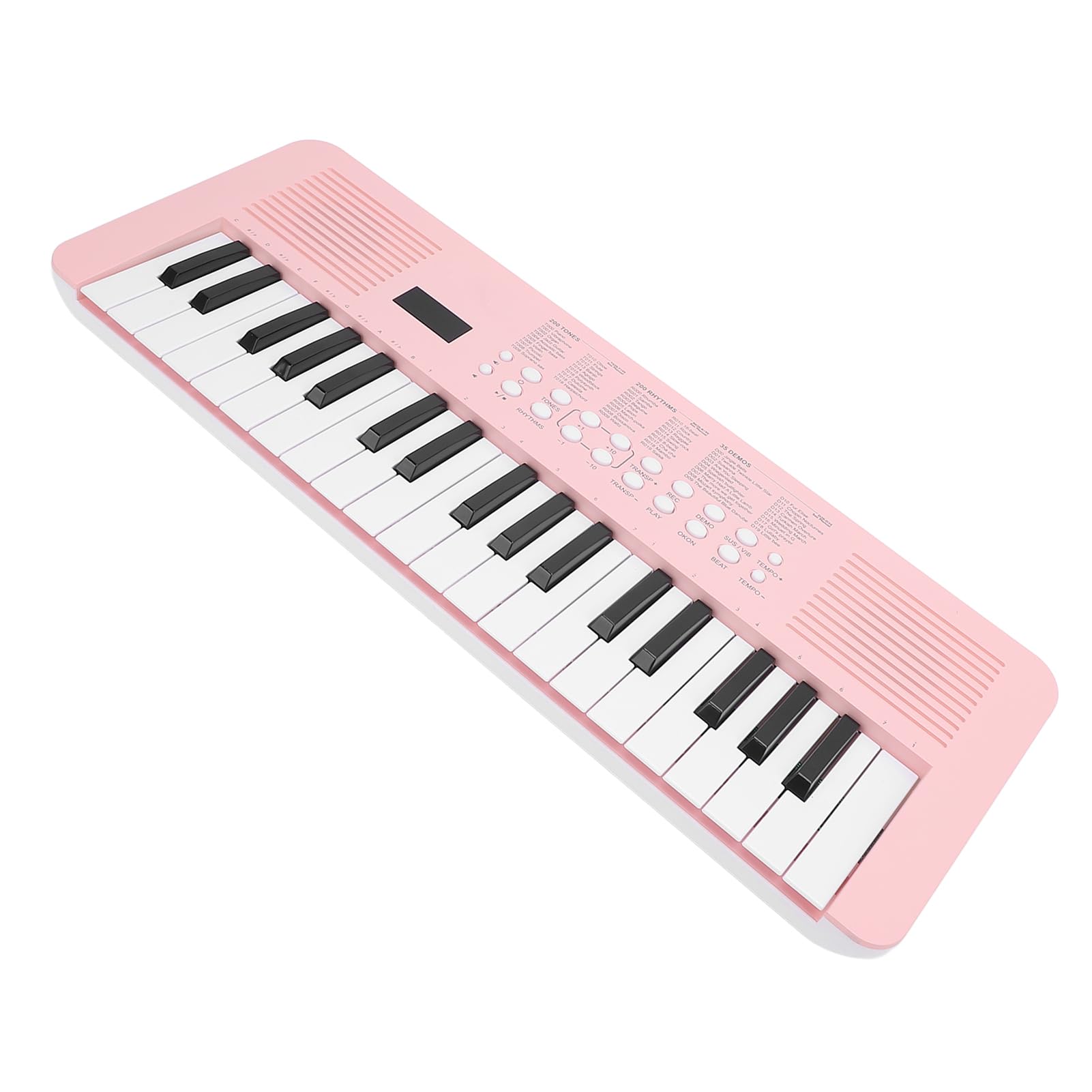 Pianoforte Digitale Multifunzionale con Tastiera Elettronica a 37 Tasti con 200 Toni e Ritmi per Principianti e Compositori Plastica 20,47x7,68x1,97 Pollici (Rosa)