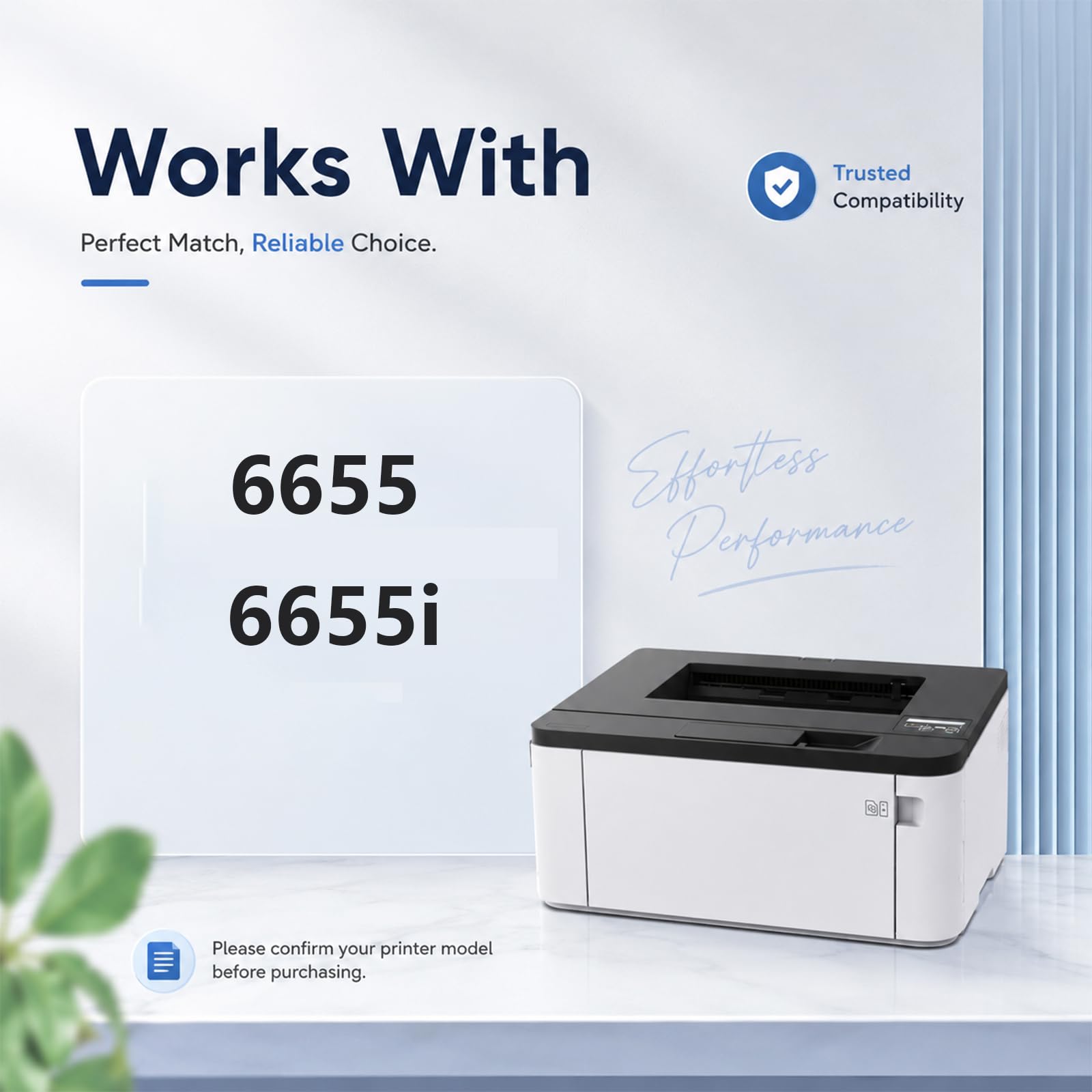 Cartuccia di toner WC6655 6655, Sostituzione ad alta resa per la stampante a colori Xerox LaserJet 6655 6655i, Colori ricchi, Stampe ad alta velocità, 60000 pagine ,4Pack