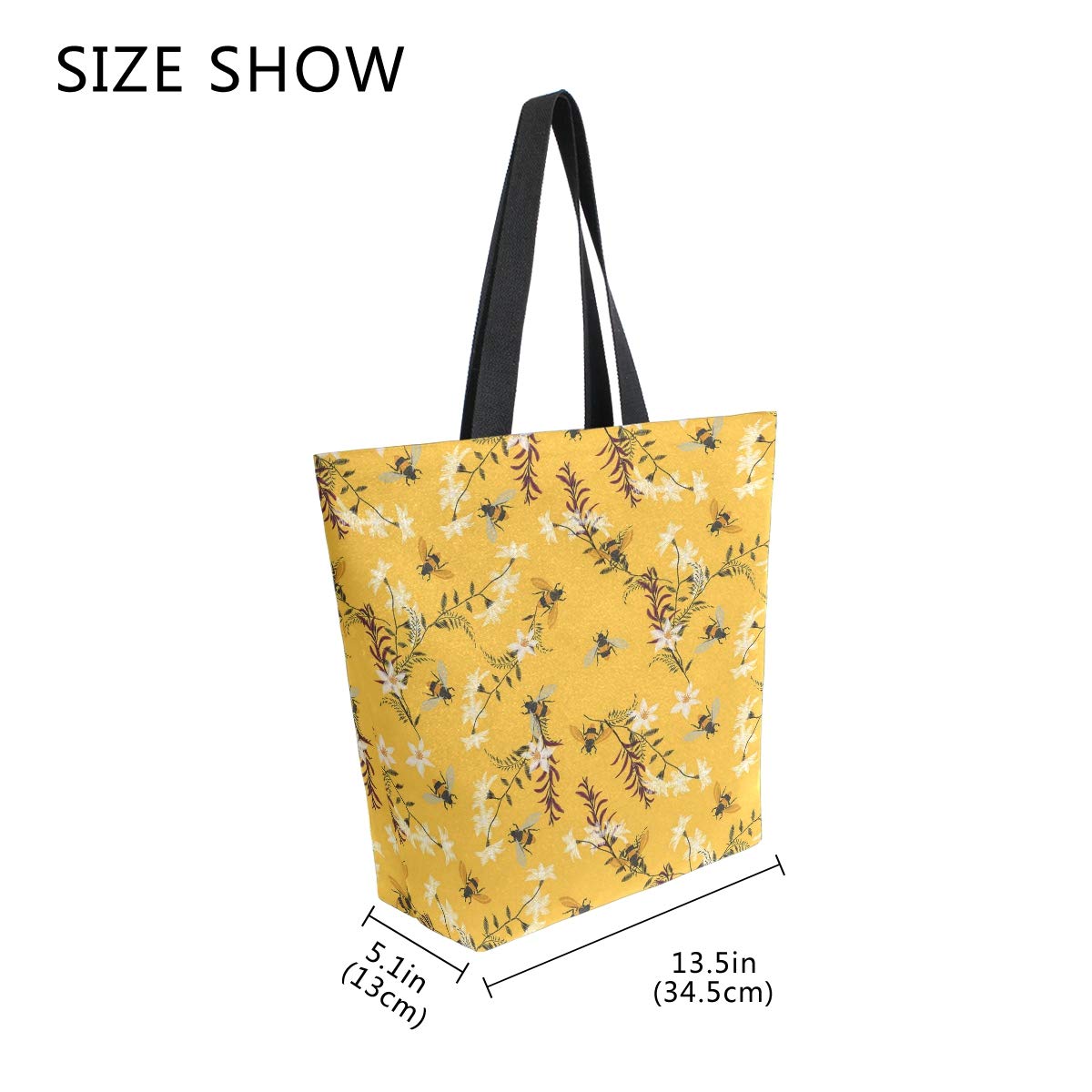 ZZXXB Sac De Courses Réutilisable En Toile Robuste Motif