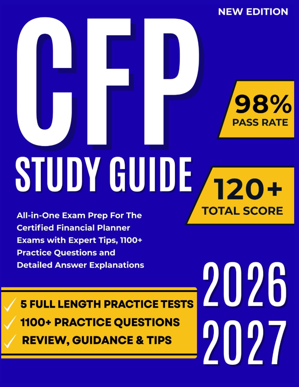 CFP Study Guide 2026-2027: All-in-One Exam Prep For The Certified Financial Planner Exams with Expert Tips, 1100+ Practice Questions and Detailed Answer Explanations