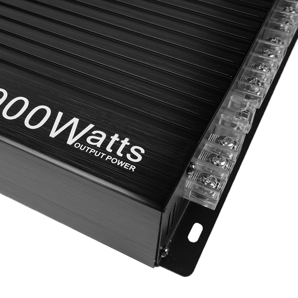 Amplificador de Potencia estéreo para automóvil, Amplificador de Potencia de Audio de Clase A/B de 4 Canales de Alta Potencia, Amplificador de Alta Potencia de 7900 W para un Rendimiento