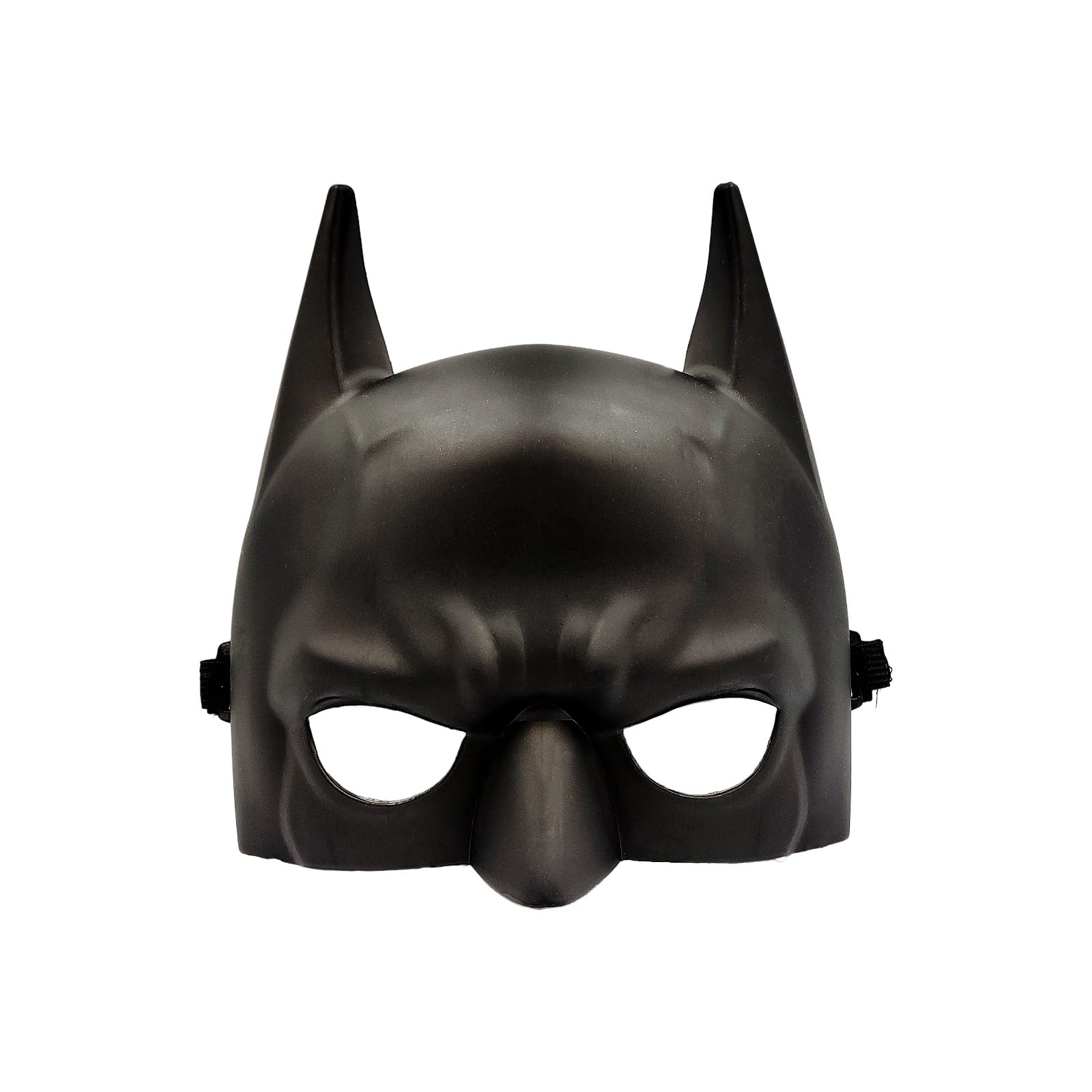 PARTY TIME - 1 Piece Superhero Half Mask, Halloween Bat - Kids and Adults Costume Props for Comic Con, Party, Masquerade Events