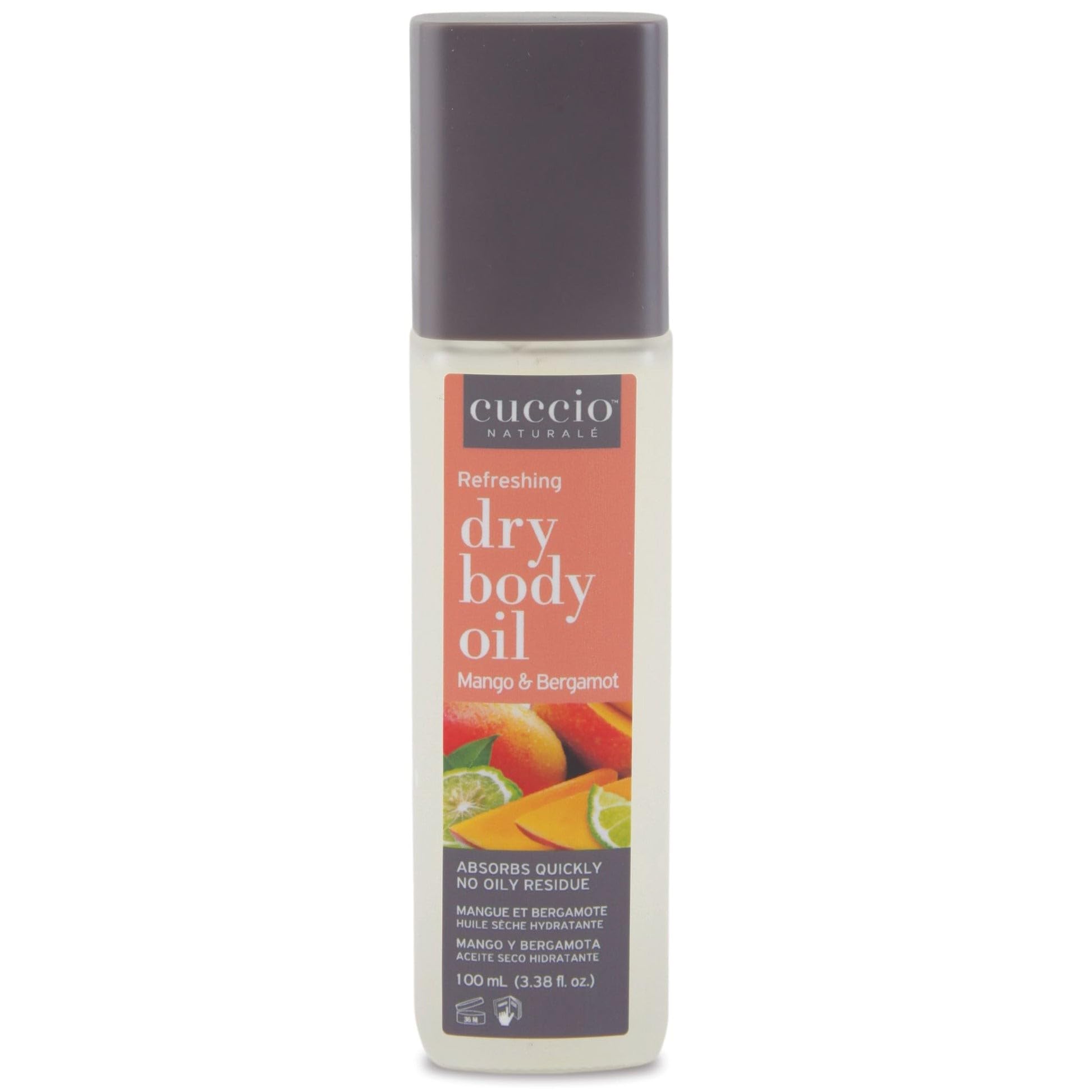 Cuccio Naturale Hydrating Dry Body Oil 100ml (3.38oz) - Mango & Bergamot