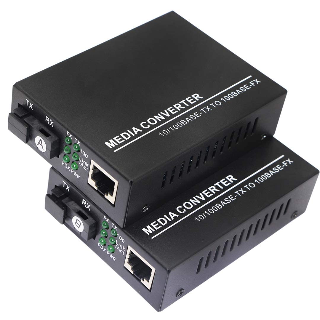 Hanutech Fast Ethernet to Converter 10/100Mbps RJ45 Port to 100Base-FX Single-Mode Fiber SMSF up to 20 Kms - 1 Pair (B092S9877J) Amazon Price History, Amazon Price Tracker