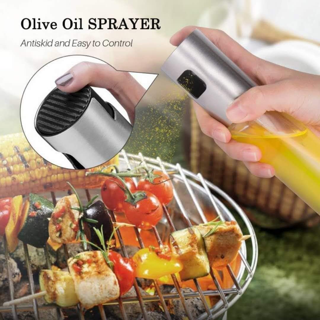 Pulverizador de aceite de oliva para cocinar, botella de spray de aceite de oliva, pulverizador de aceite de oliva para cocinar, barbacoa, ensalada, hornear, asar, asar, cocina, 100 ml