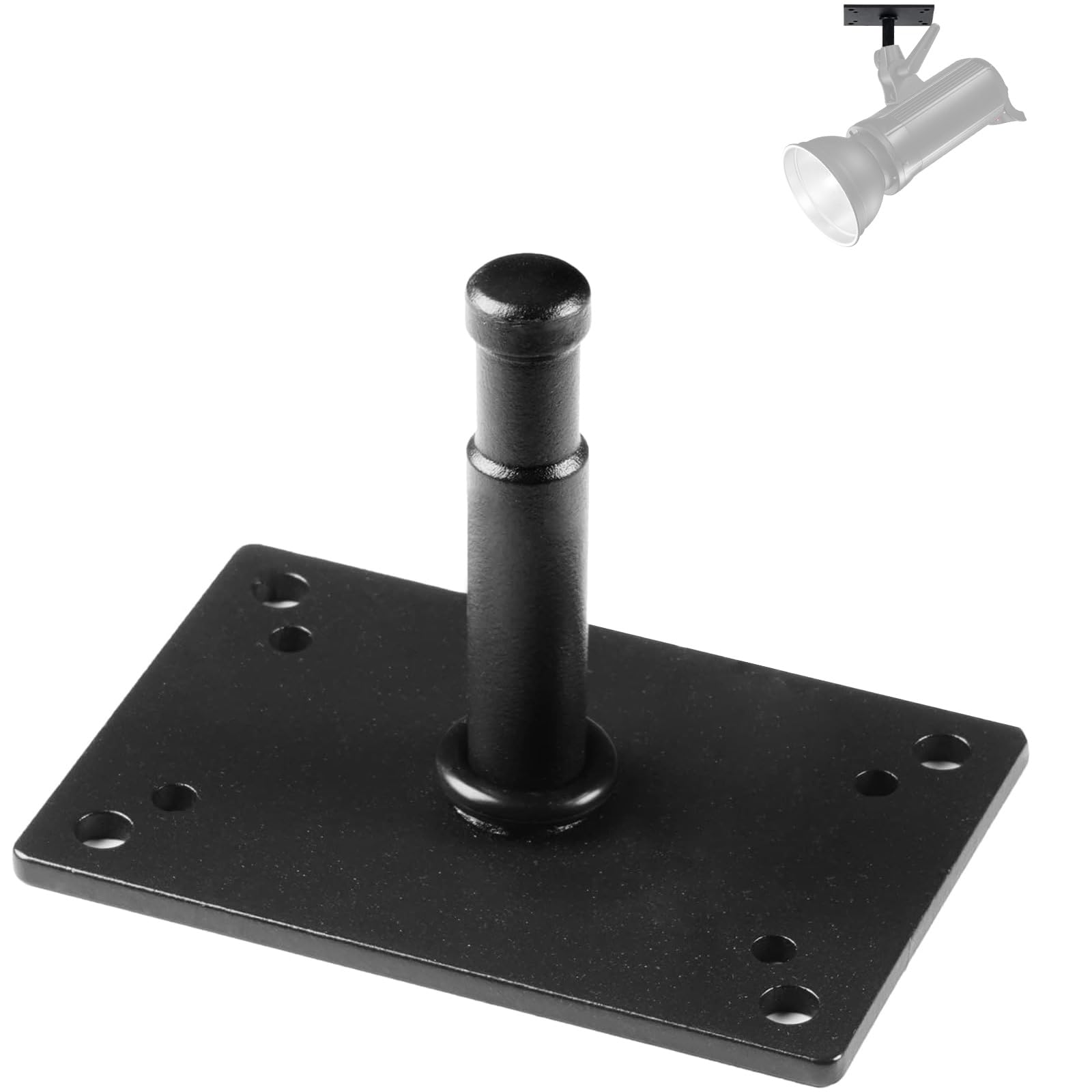 Studio Baby Pin Plate Wall Ceiling Mount,3.9" Mini Lighting Wall Holder with 5/8" Stud for Photo Studio Light Stand Flash Accessories…