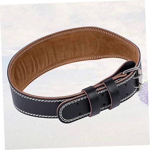 Miniatura 7 de BESPORTBLE Cinturón de ejercicio ajustable para hombre, cinturón de cintura para hombres, cinturón de sentadillas para la espalda, cinturón de