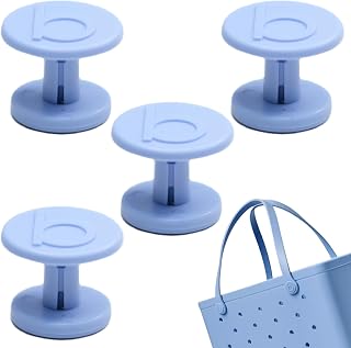 Replacement Buttons Compatible with Boggg Bag, 4 Sets Replacemen Rivets, Handles Repair Kit for Small/Large Tote Bag, Rubber Pool Totes (Carolina on My Mind)