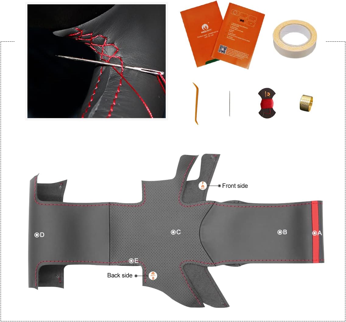 MEWANT Steering Wheel Cover for Infiniti G35 2003-2006 Made of Microfiber Leather Steering Wheel Wrap