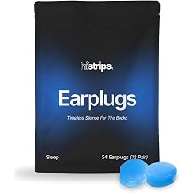 HiStrips Silicone Recovery Earplugs | 22 dB Noise Reduction Ear Plugs for Sleeping, Swimming, Focus and Travel | Reusable 100% Medical-Grade Waterproof Silicone 12 Pairs