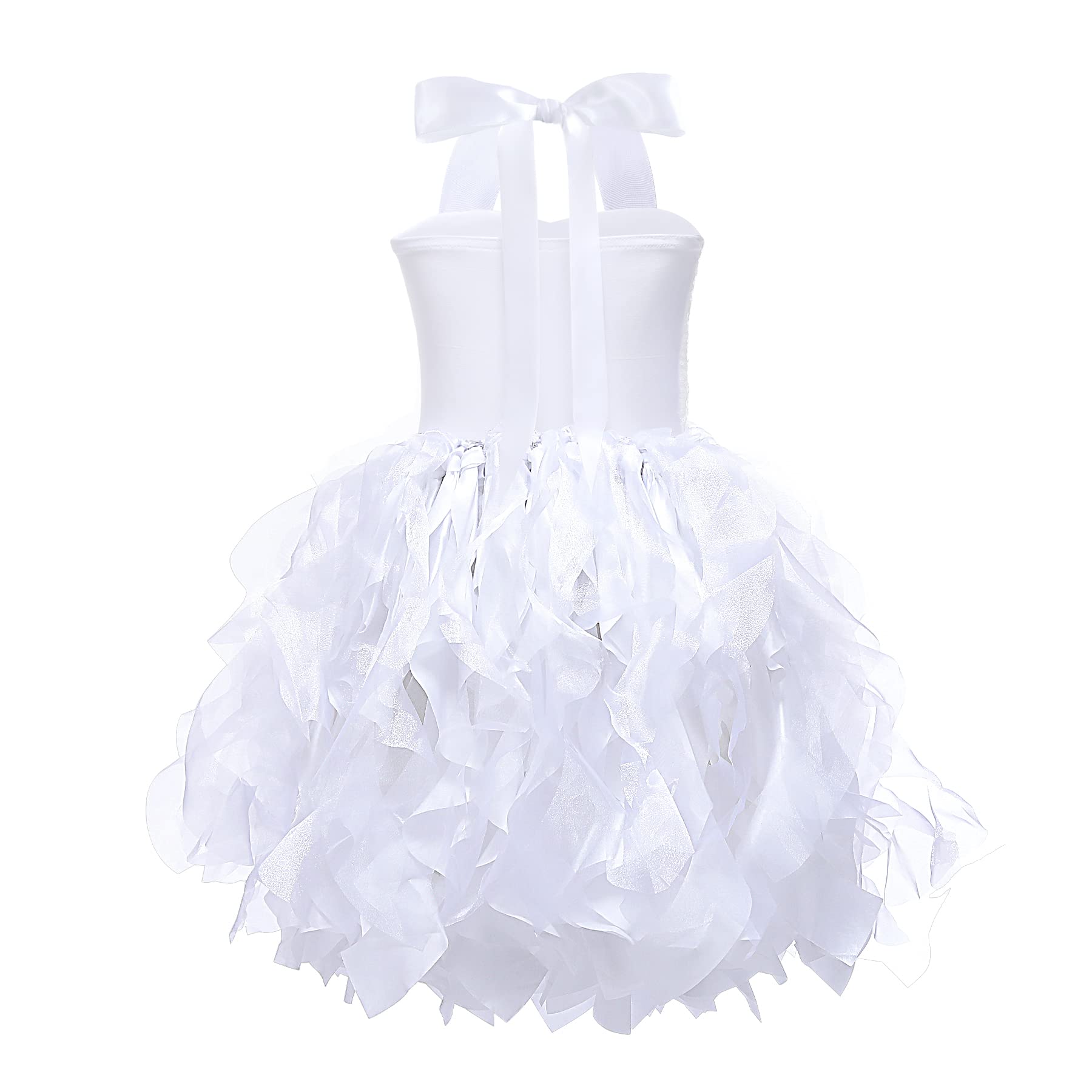 Suppromo Vestido de tutú para niñas con lentejuelas brillantes, de tul, princesa, fiesta de cumpleaños, graduación, vestido de baile