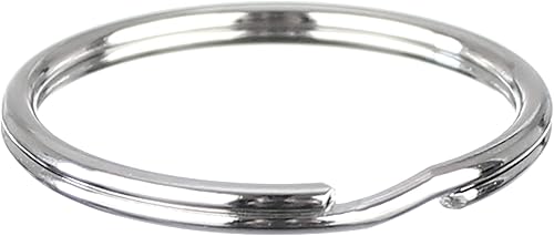 CleverDelights Llaveros divididos de 1 3/8 pulgadas, paquete de 100, llaveros fuertes divididos