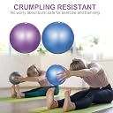 NISHAJ Mini Exercise Ball 9inch/25cm Small Yoga Ball Soft Pilate Home Training Abdominal Workouts Ball, Anti Burst and Slip, with Inflatable Straw for Therapy, Barre, Core Trainings - (Purple) gallery image