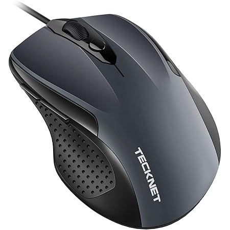 TECKNET Pro S2 High Performance Wired USB Mouse, 6 Buttons, upto 2000dpi