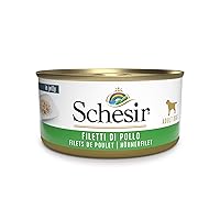 Schesir, Cibo Umido per Cani Adulti al Gusto Filetti di Pollo Preparato in Morbida Gelatina