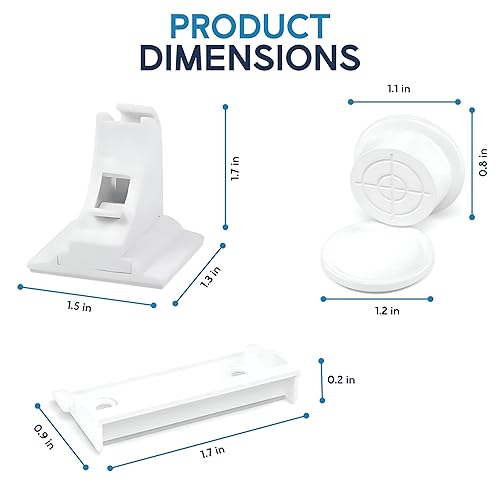 Miniatura 4 de BABY PROOF ME Paquete de 36 cerraduras magnéticas para gabinete para seguridad infantil con 9 llaves, adhesivo 3M de fácil instalación, cerraduras