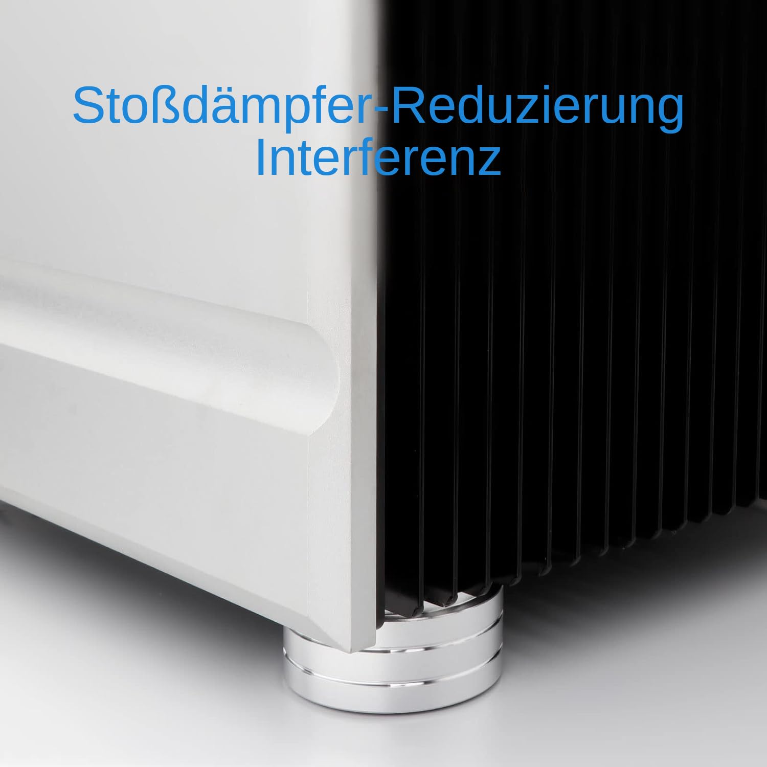 Monosaudio HiFi Spikes Pad 58 x 22 mm piedini in alluminio ammortizzatore per altoparlanti M4 x 0,7