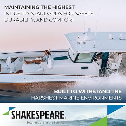 Miniatura 6 de Shakespeare 5235-XT - Antena de banda de entretenimiento Galaxy AM / FM de 8 pies, color blanco