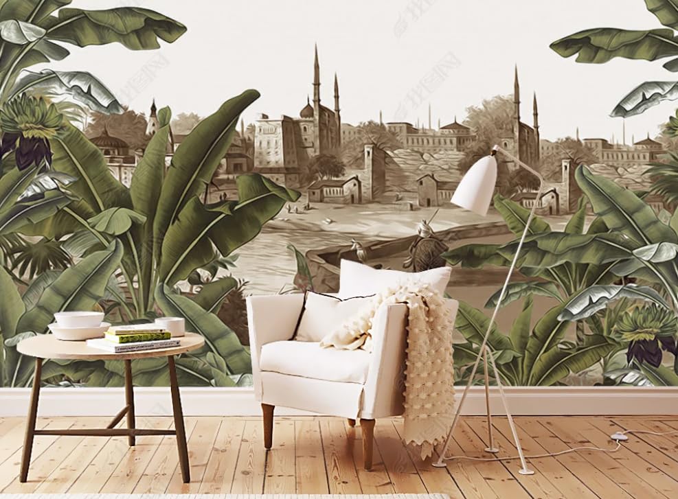 Papier peint photo mural non tissé moderne 300x210 cm salon