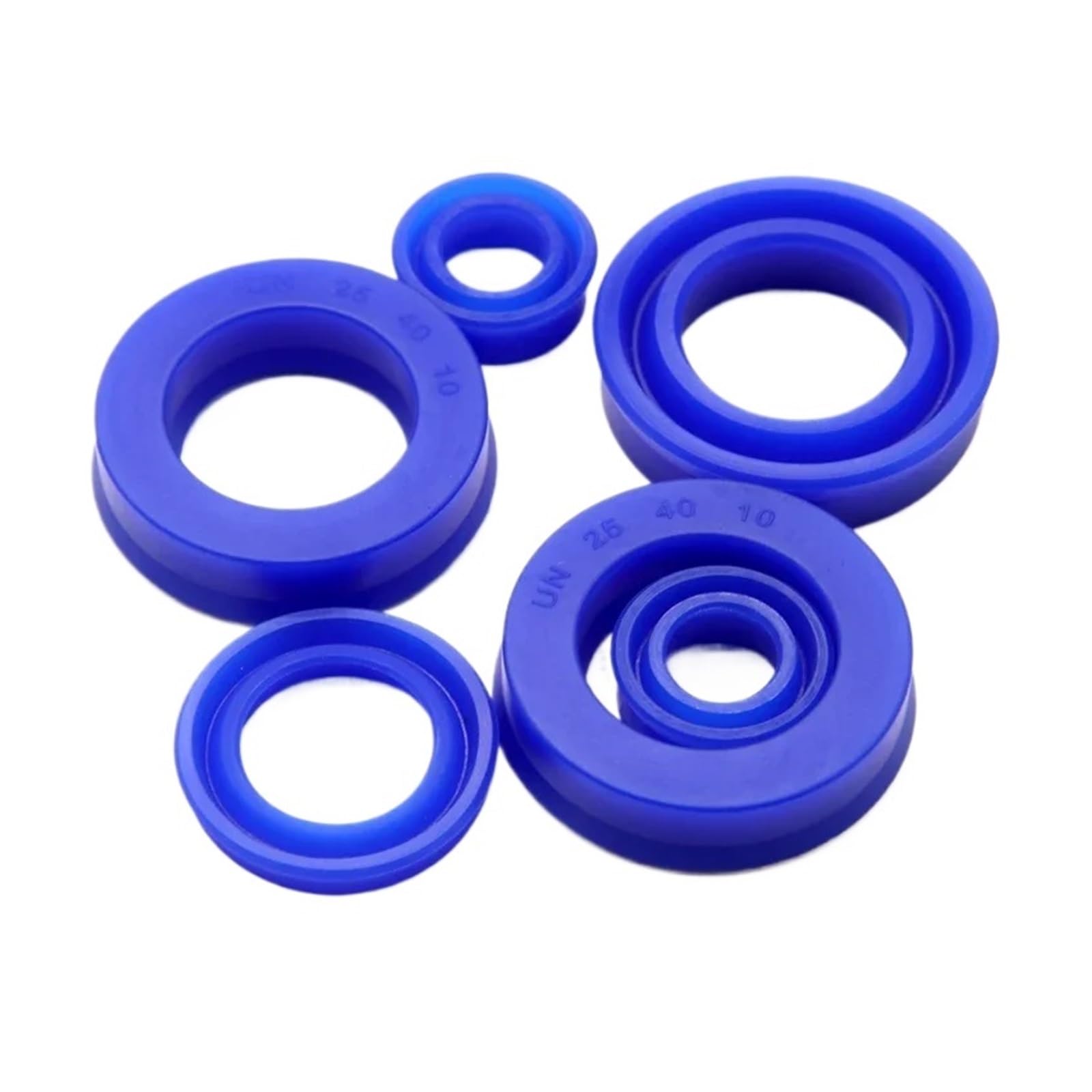 UN Radial Shaft Seal ID 8-19mm (IDxODxTHK) Polyurethane Piston Shaft Piston Rod PU Single Lip U Cup Oil Seals 5pcs UN Radial Shaft Hydraulic Seal(12x24x6(5pcs))