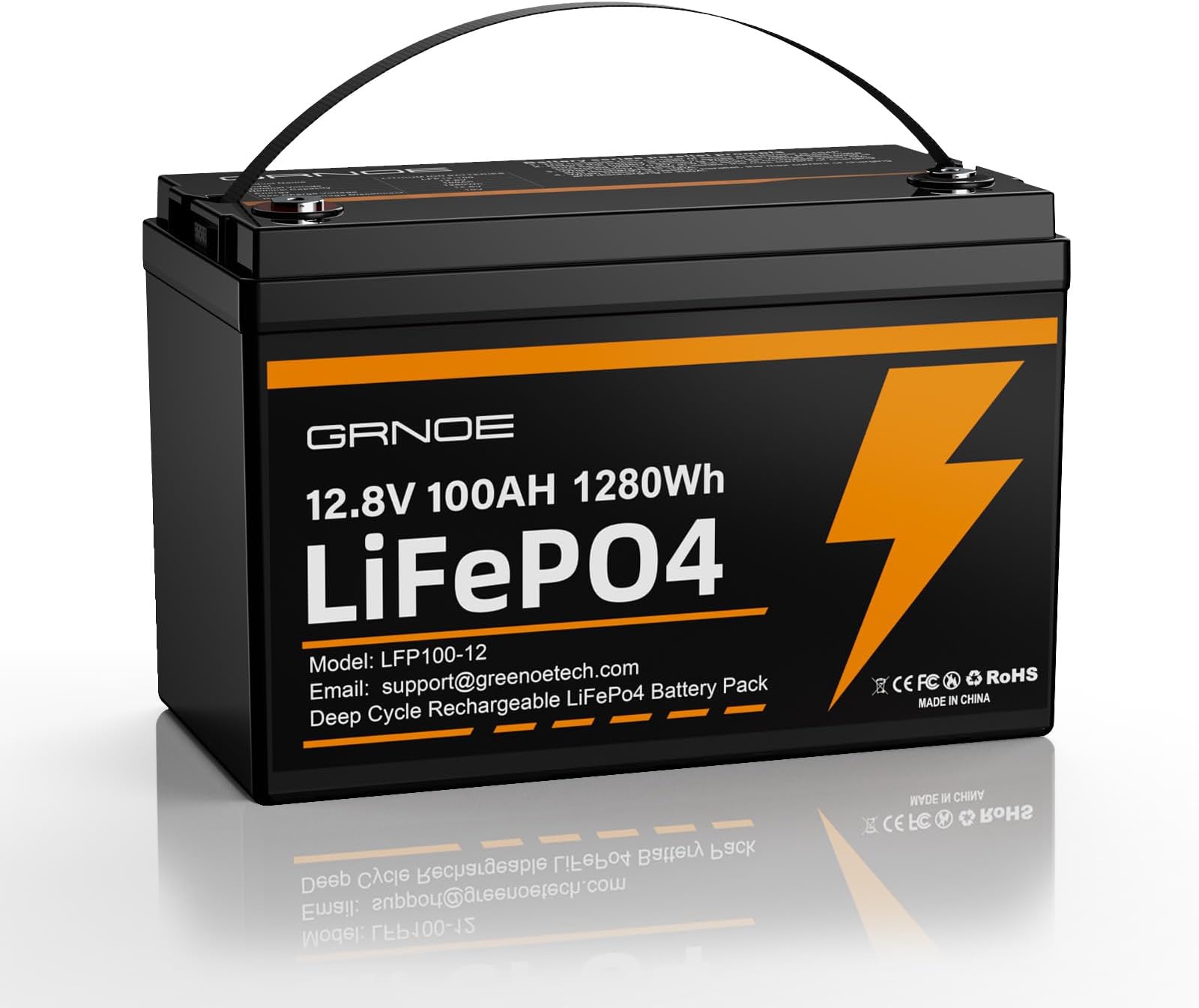 12V 100Ah LiFePO4 Battery Group 31 With Built-in 100A BMS, 15000 Deep Cycles Rechargeable Lithium Battery Prefect for Solar System, Rvs, Marine, Vans, Trailer, Backup