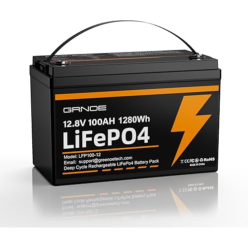 12V 100Ah LiFePO4 Battery Group 31 With Built-in 100A BMS, 15000 Deep Cycles Rechargeable Lithium Battery Prefect for Solar System, Rvs, Marine, Vans, Trailer, Backup