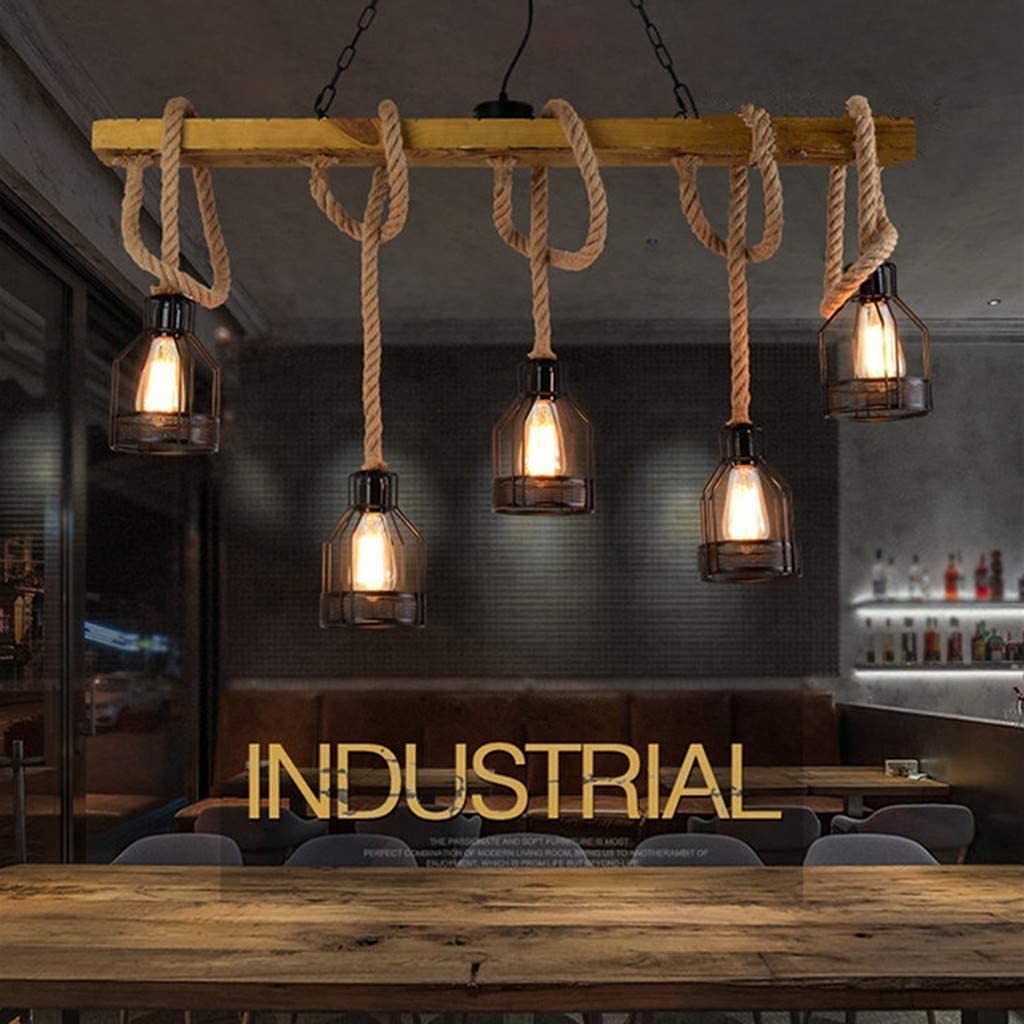 Industriële hanglampen - retro stijl - 4 stuks - zwart - metaal en hout Industriële hanglampen - retro stijl - 4 stuks - zwart - metaal en hout