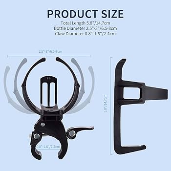 Water Bottle Holder For Bike | Bicycle | Scooter 360u00b0 Rotation With Handlebar Bracket -SHJ-1 U2013 Yellowfin Gears