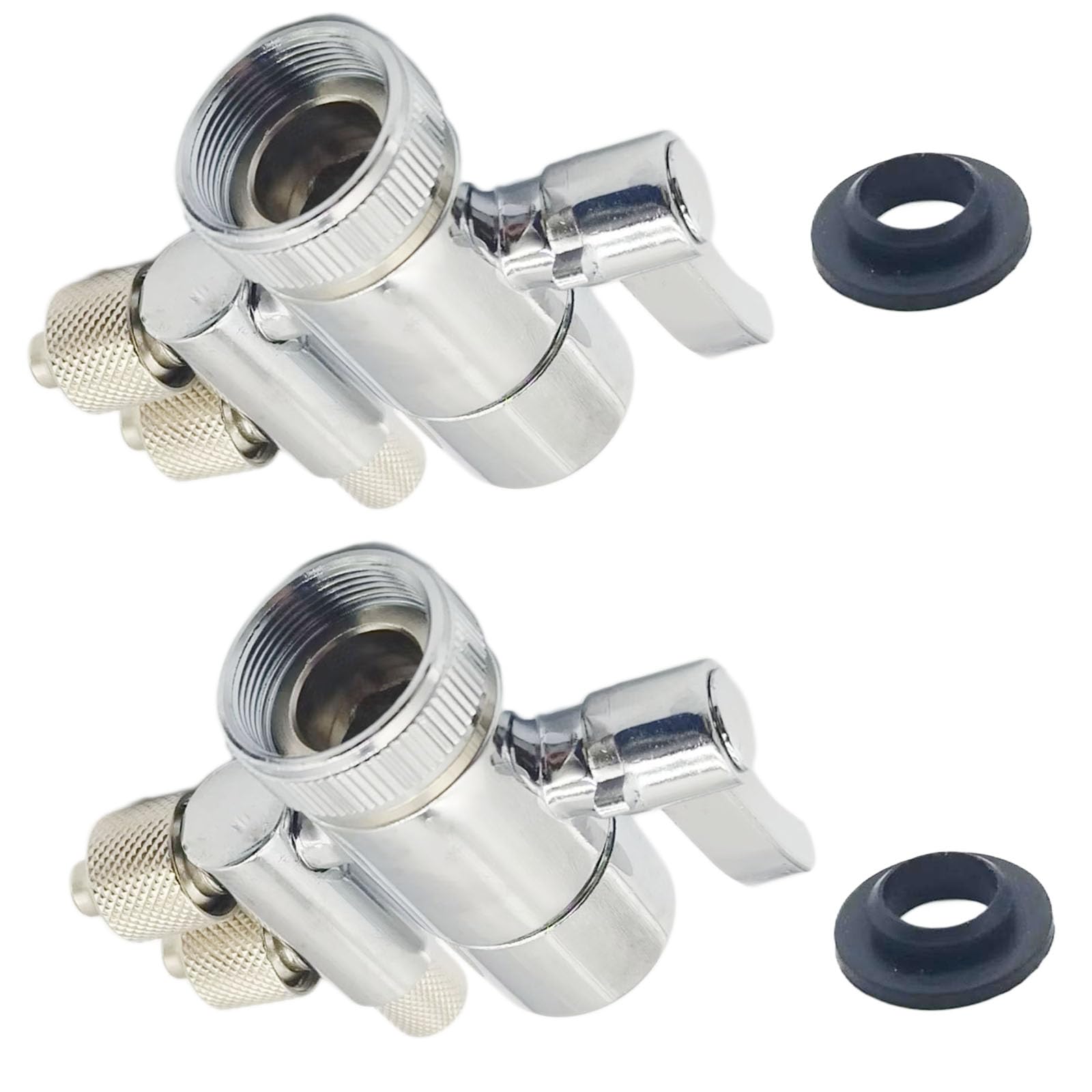 2 Way Kitchen Sink Faucet Diverter Valve with aerator M22 female