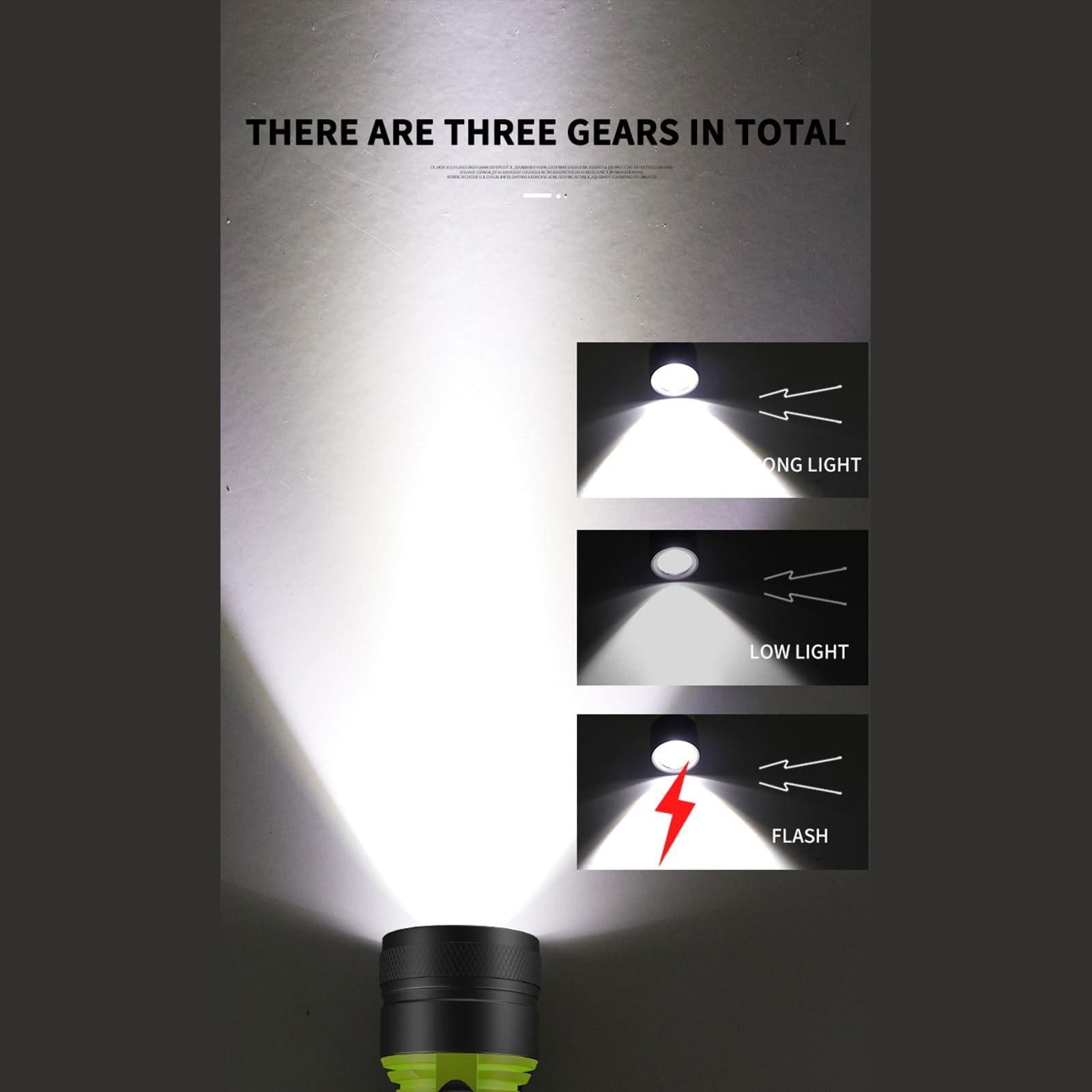Torcia elettrica subacquea modello di ricarica, 3 modalità luce subacquea IPX8 torcia impermeabile per la grotta subacquea subacquea