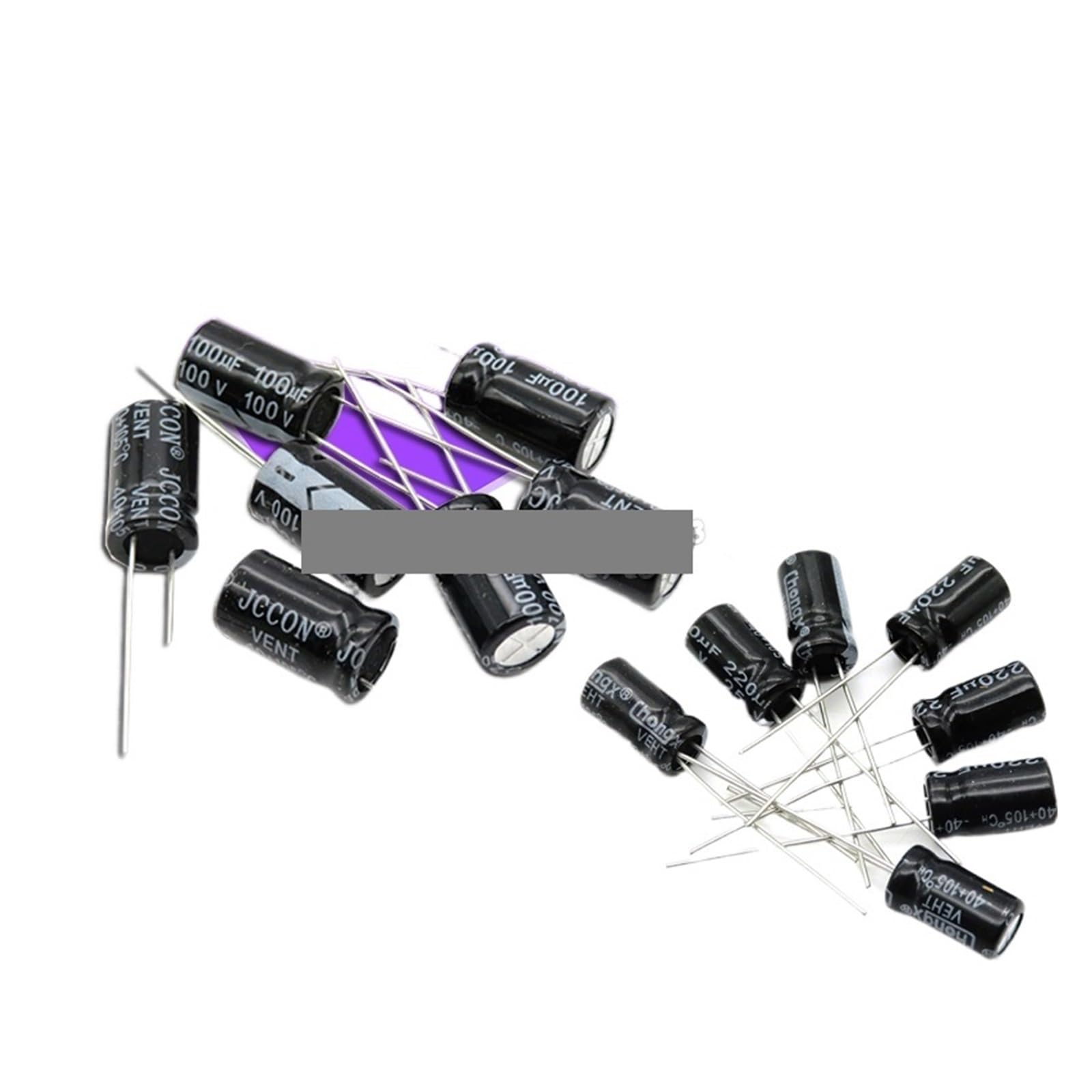 ICXLPMC 50PCS 25V330UF 8 * 12mm 330UF 25V 8 * 12 Electrolytic capacitor