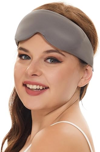Miniatura 4 de ALASKA BEAR Máscara para dormir con diseño de diadema, antifaz para mujeres y hombres, 100% opaca para meditación, entrenamiento, viajes, todas las