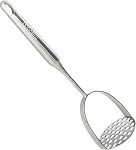 Potato Masher Stainless Steel, Best Mashed Potatoes Masher Kitchen Tool, Potato Smasher For Potatoe, Avocado, Sweet Potato, Beans, Large Heavy Duty Metal Mashing Utensil, 12.5 Inch