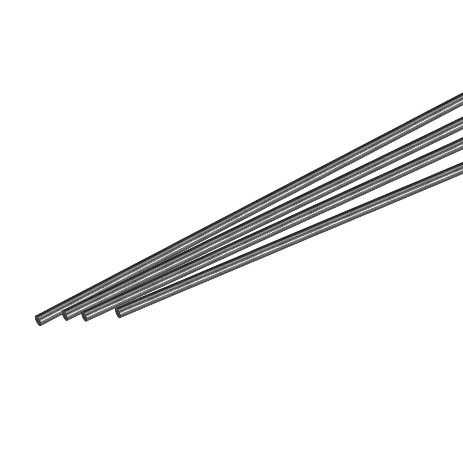 Lot de 4 tiges en fibre de carbone for avion RC, bricolage, aile de cerf-volant, bras de quadricoptère, réparation(5mm x 450mm)