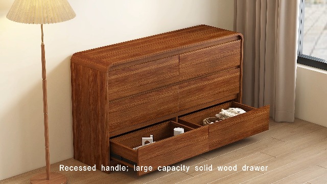 Amazon.com: Messenya Modern 6 Drawer Dresser, 55-Inch Wood Chest