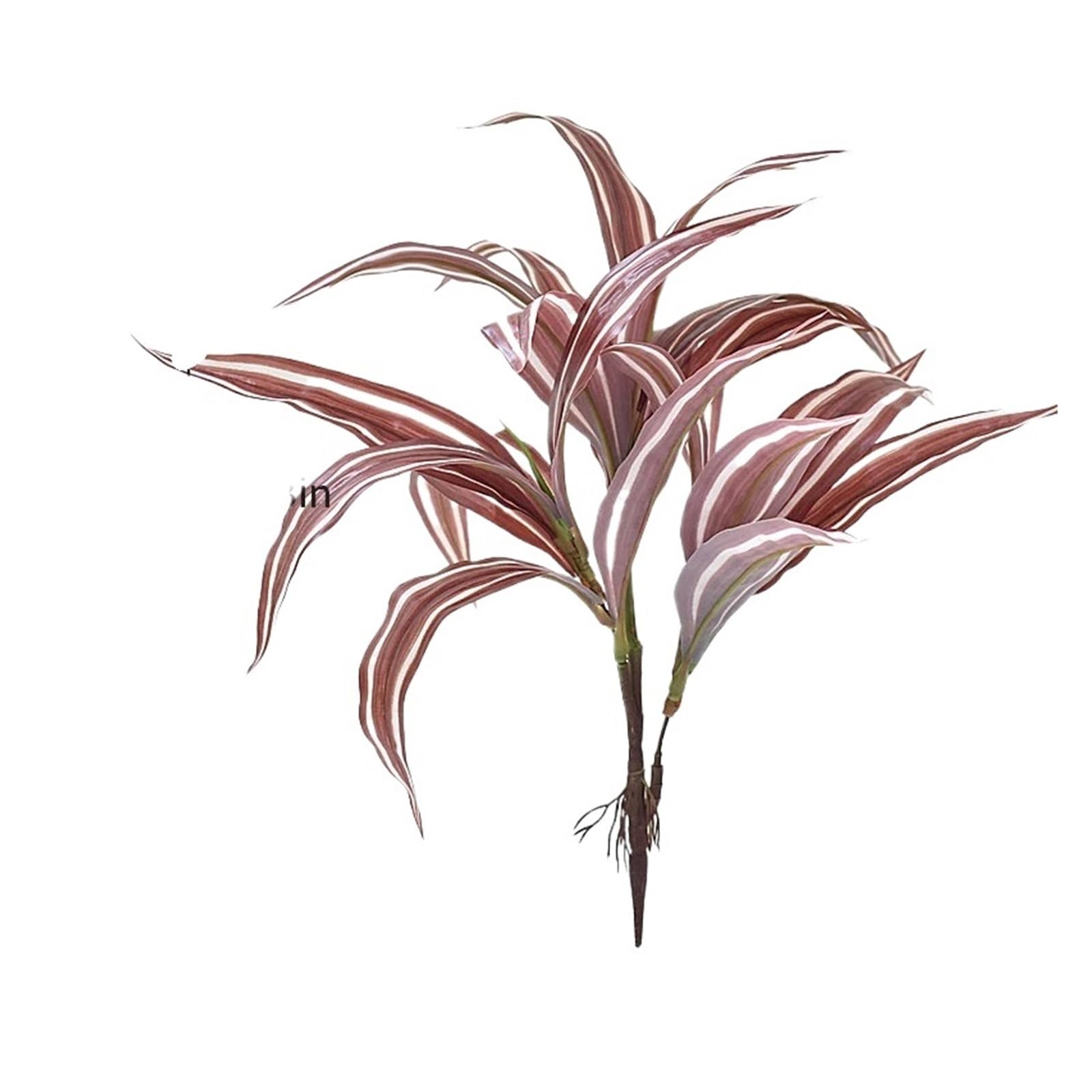 Künstliche Tannenzweige 43 cm 3 Gabeln Kunstpflanze Luftgras Zweig Tropischer Dracaena-Baum Kunststoffblätter Kleine grüne Pflanze for Hausgarten-Dekor(43cm Red)