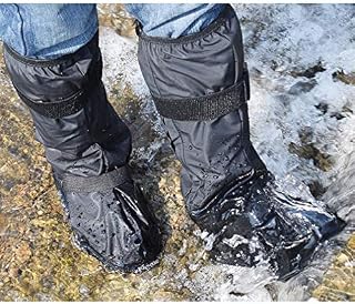 Aobrill Waterproof Shoes Covers, Foldable Reusable Snow Rain Boot for Women Men