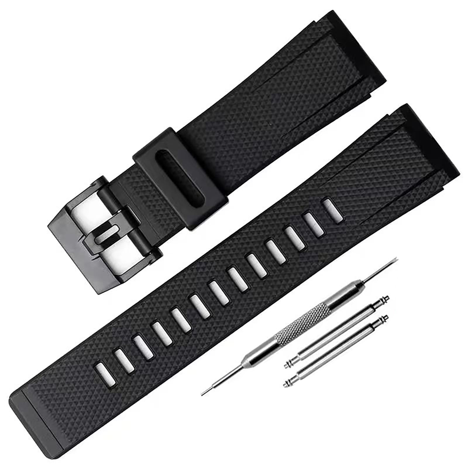 Waterproof Rubber Watch Strap Compatible with Casio Pro Trek GA2000 PRG600 PRW6600 PRG-650Y Men's Sports Watch, Replacement watch bands for men