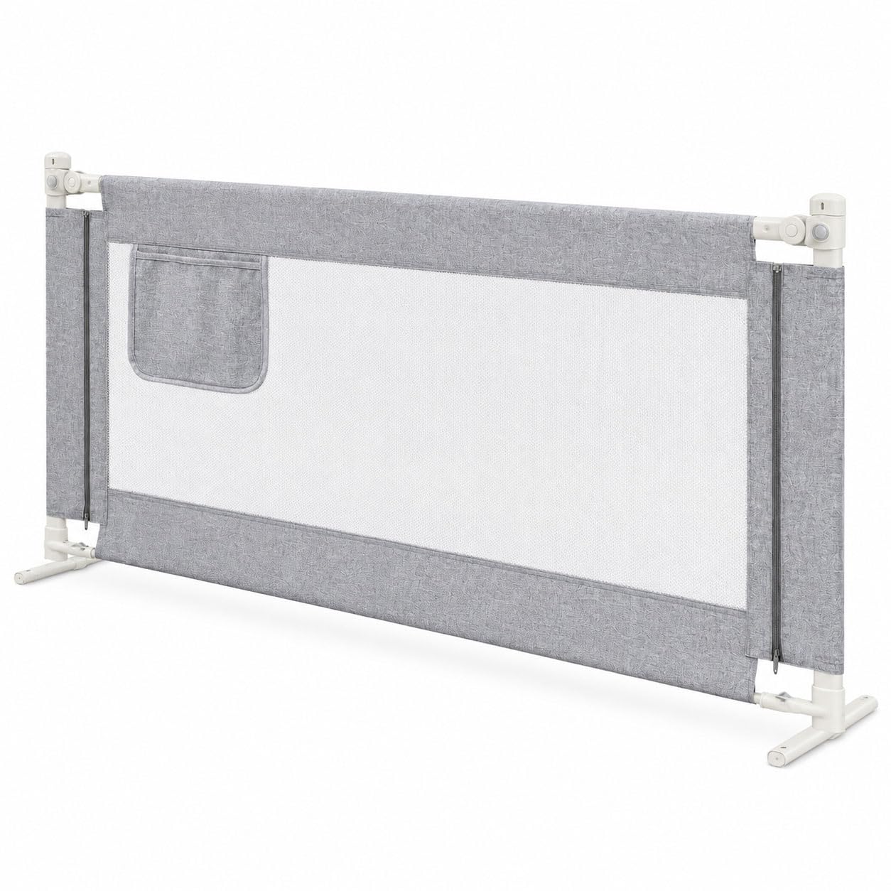 Barrera de cama anticaídas, 150 cm, rejilla para cuna vertical