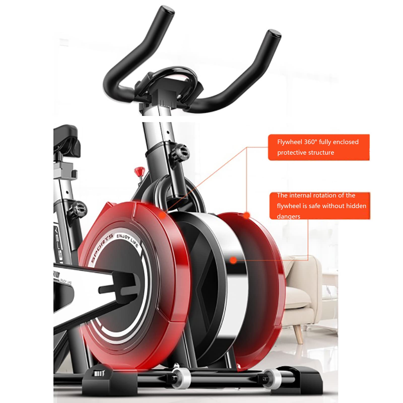 Rower treningowy Quiet Fitness, rower treningowy z oporem magnetycznym, rower treningowy z napędem pasowym, rower treningowy do jazdy w pomieszczeniach